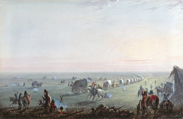 Breaking Up Camp at Sunrise, 1837 (w  /  c on paper)