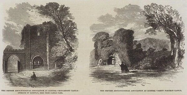 The British Archaeological Association at Exeter (engraving)