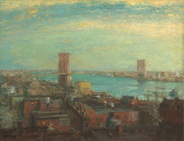 Brooklyn Bridge, 1899 (oil on canvas)