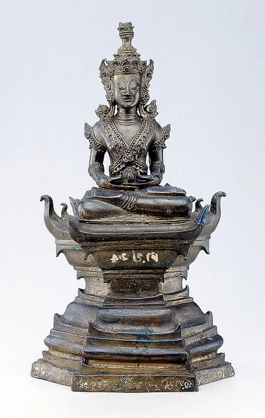 Buddha as the Healer, Lan Na culture (bronze)