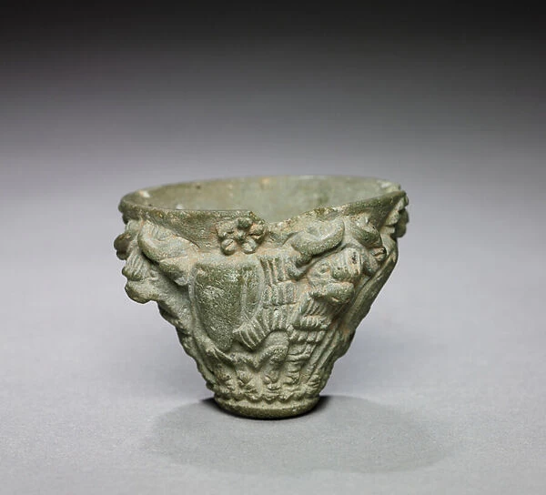 Bull Procession Cup, c. 3100-2900 BC (grey limestone)