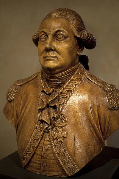 Bust of Jean Francois de Galaup de Laperouse (La perouse) (1741-1788), navigator