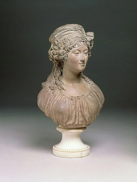 Bust of a young woman, in the Louis XVI Style by Joseph-Charles Marin (1759-1834) c.1790 (terracotta)
