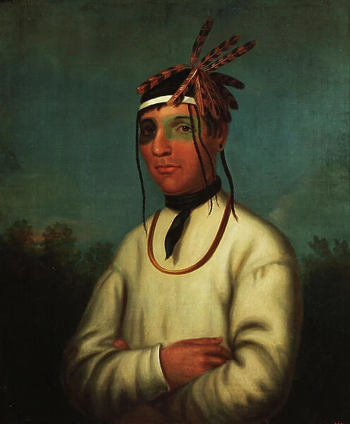 Caa-Tou-See (Chippewa) 1831 (Oil on canvas)