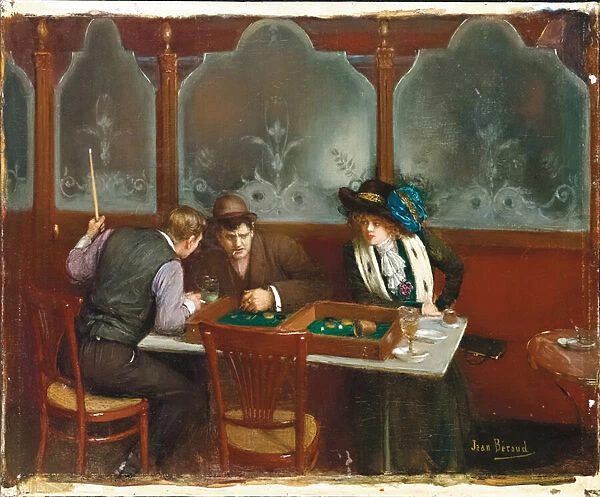 At the Cafe; Au cafe, 1909 (oil on canvas)