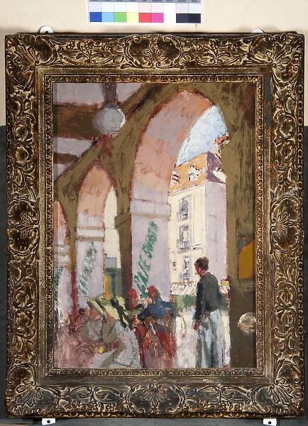The Cafe Suisse, 1914 (oil on canvas)