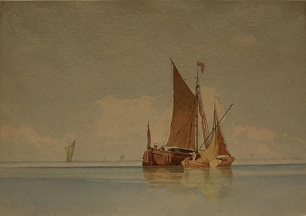 A Calm, date unknown (watercolour and pencil on paper)