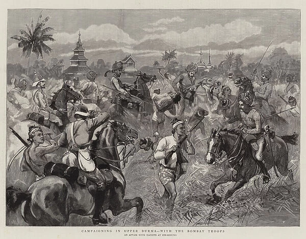 Campaigning in Upper Burma, with the Bombay Troops (engraving)