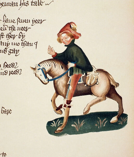Canons Yeoman, detail from The Canterbury Tales, by Geoffrey Chaucer (c