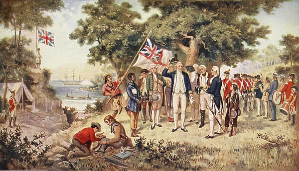 Captain Cook taking possession of New South Wales, 1770
