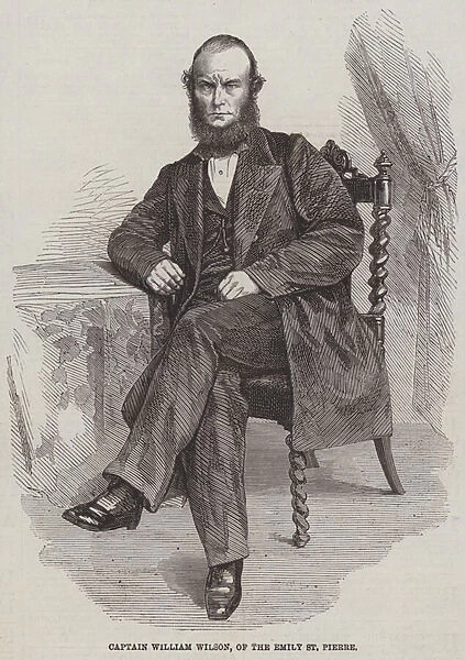 Captain William Wilson, of the Emily St Pierre (engraving)
