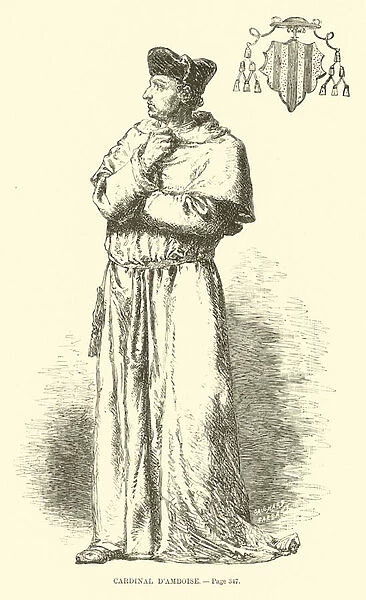 Cardinal d Amboise (engraving)