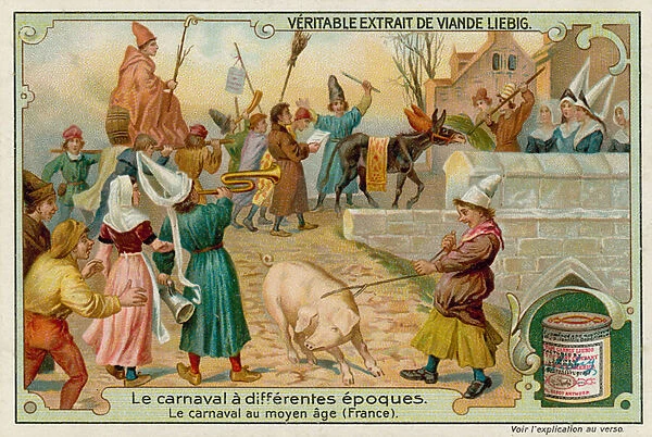 Carnival in Medieval France (chromolitho)