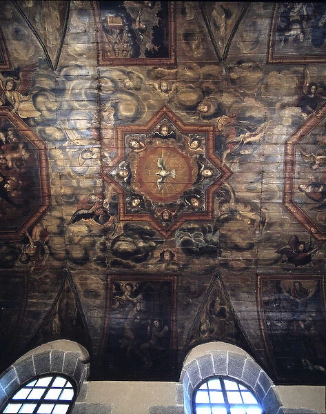 Ceiling of the former Dominican Convent (hospital) (1664). 17th century painting