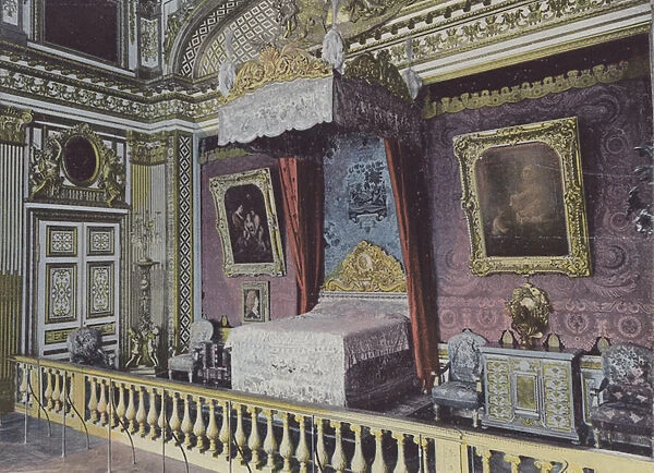 Chambre de Louis XIV (coloured photo)