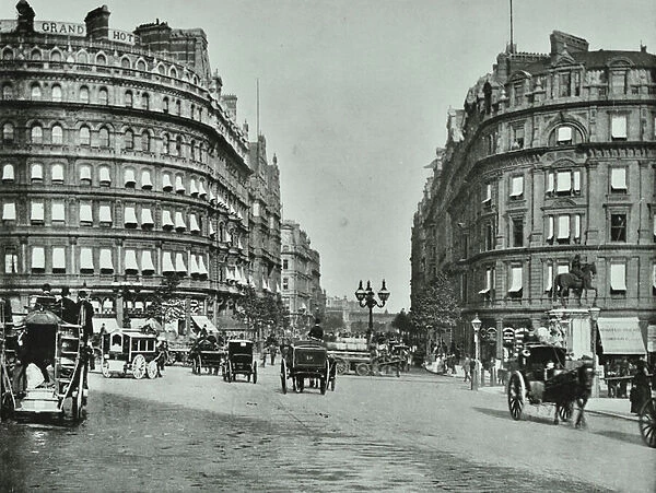 Charing Cross, Westminster LB: Northumberland Avenue from Trafalgar Square
