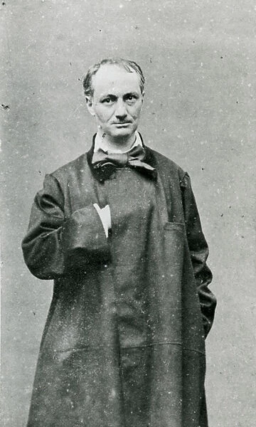 Charles Baudelaire (1821-67) (b  /  w photo)