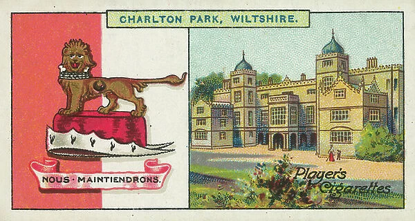 Charlton Park, Wiltshire, Nous Maintiendrons, The Earl Of Suffolk And Berkshire (colour litho)