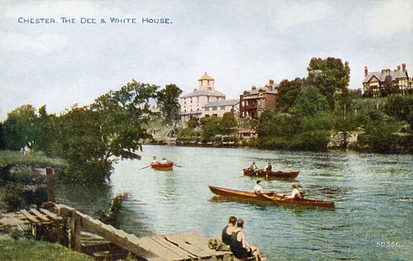 Chester, The Dee and White House (colour photo)