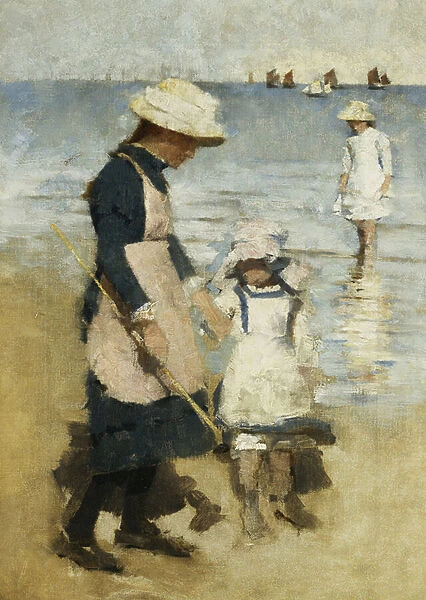 Children on the Beach, c. 1891 (oil on canvas)