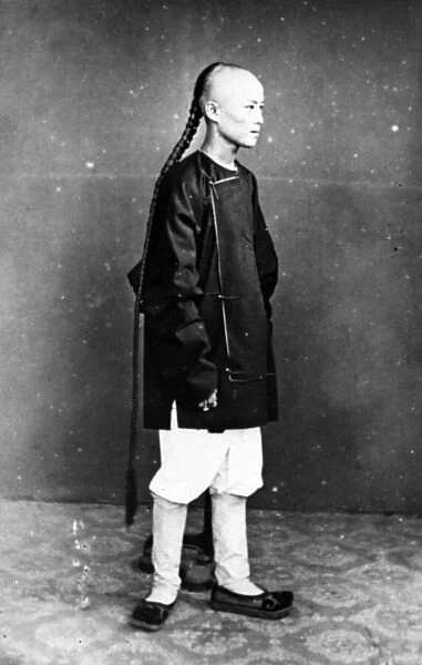 Chinese Servant, c. 1870s (b  /  w photo)