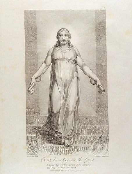 Christ descending into the Grave, pl. 3, illustration from The Grave, A Poem