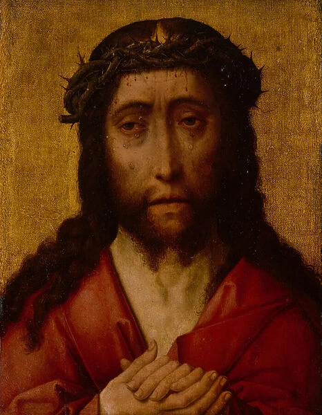 Christ the Man of Sorrows (oil on panel)