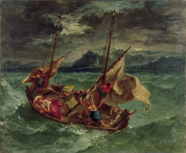 Christ on the Sea of Galilee, 1854 (oil on canvas)