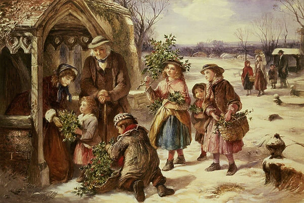 Christmas Morning, 1865 (oil on canvas)