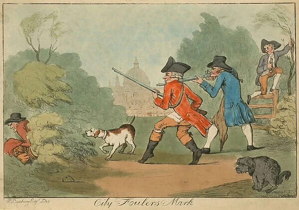 City Foulers Mark (coloured engraving)