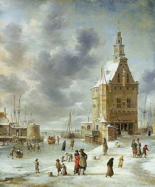 The City Gate of Hoorn (oil on canvas)