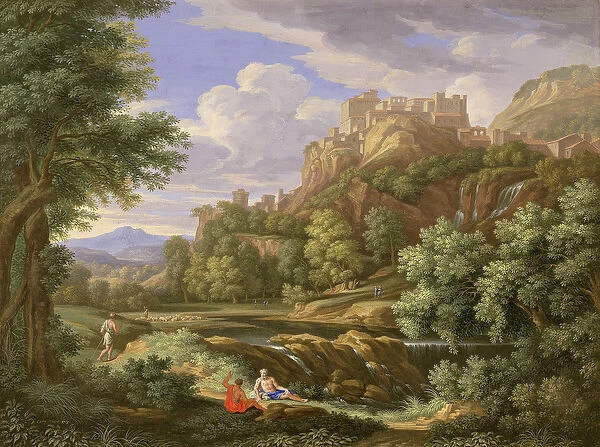 Classical Landscape, 1717 (bodycolour and gum with white over graphite on vellum)