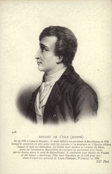 Claude Joseph Rouget de Lisle (engraving)