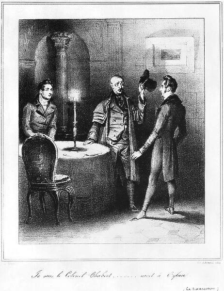 Colonel Chabert, illustration from Le Colonel Chabert by Honore de Balzac