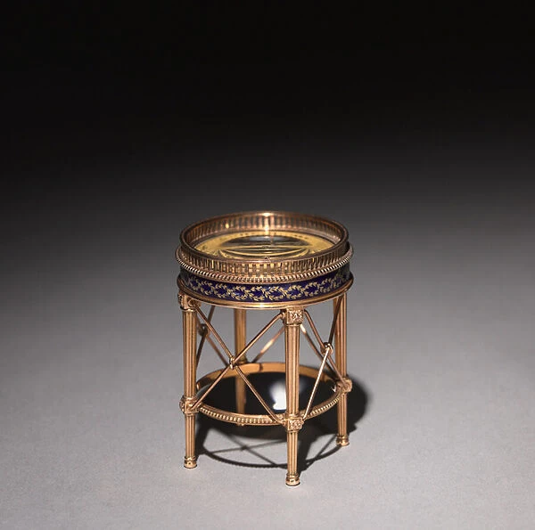 Compass, firm of Peter Carl Faberge (1846-1920), before 1896 (gold, enamel, glass
