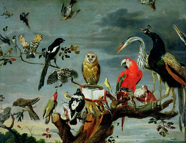 Concert of Birds (oil on canvas)