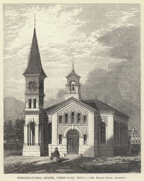 Congregational Chapel, Forest-Gate, Essex (engraving)