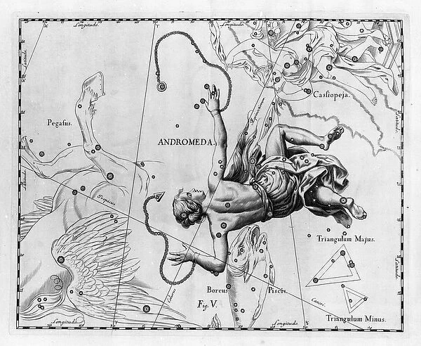 The constellation Andromede. Plate drawn from '
