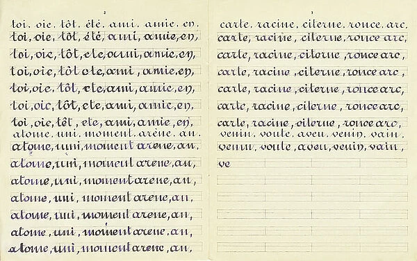 Copy of words, c.1900-20 (print)