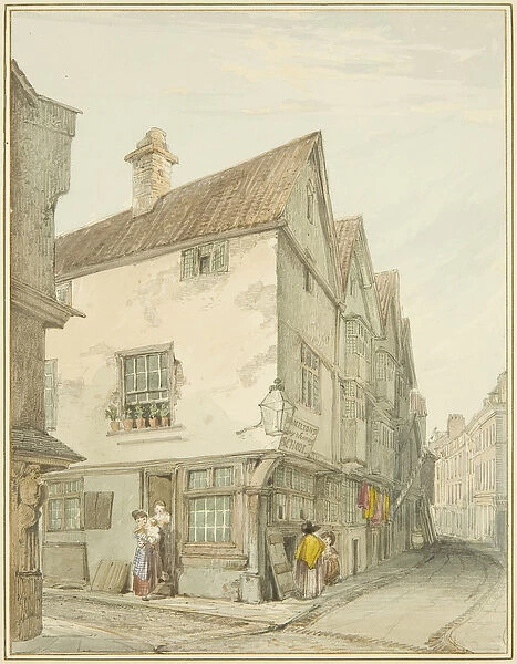 The Corner of Castle Green, 1826 (w  /  c over pencil on paper)
