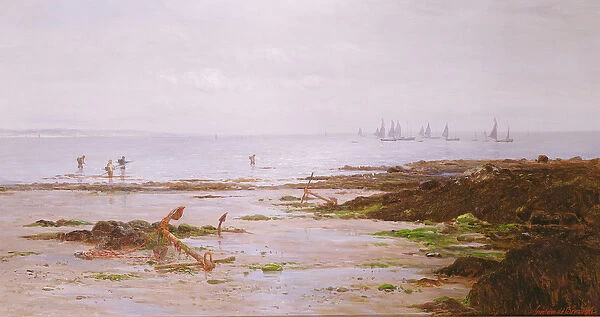 Cornish Shrimpers (oil on canvas)