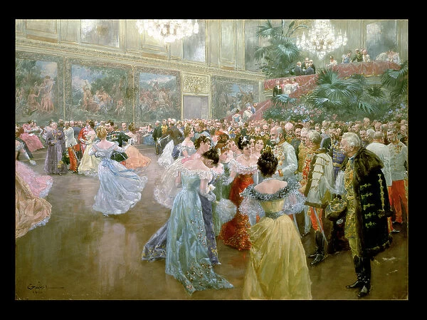 Court Ball at the Hofburg, 1900 (w  /  c)