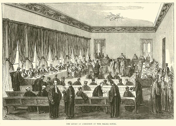 The Court of Cassation at the Palais Royal, May 1871 (engraving)
