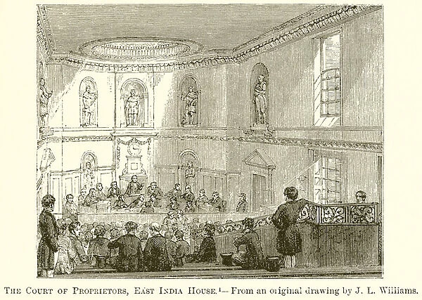 The Court of Proprietors, East India House (engraving)