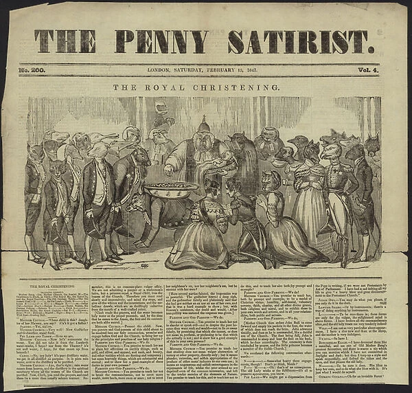 Cover of The Penny Satirist (engraving)