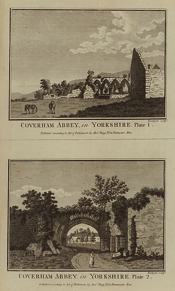 Coverham Abbey, in Yorkshire (engraving)