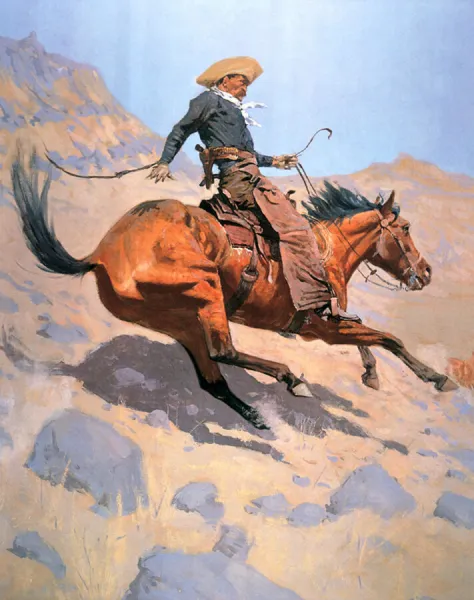 The Cowboy (oil on canvas)