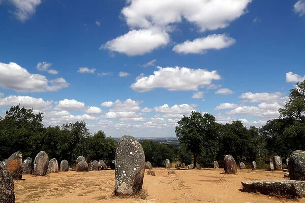 The Cromlech of the Almendres is a megalithic complex. It is one of largest existing