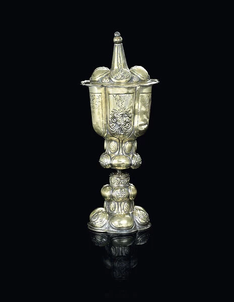 Cup and cover, probably Transylvania, early 17th century (silver-gilt)