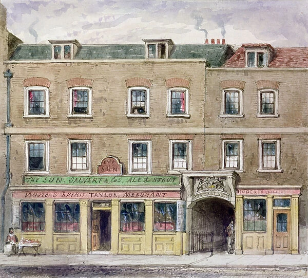 Curriers Hall, 1850 (w  /  c on paper)
